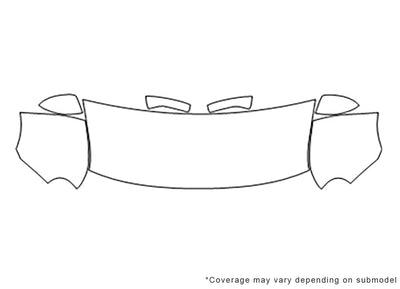 cube Avery Dennison Clear Bra Hood Precut PPF Diagram