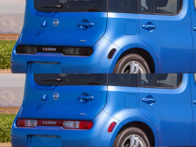 cube Before and After Smoked Taillights