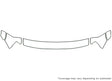 frontier Avery Dennison Clear Bra Hood Precut PPF Diagram