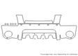 frontier 3M Clear Bra Bumper Precut PPF Diagram