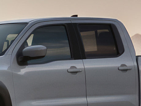 nissan frontier 2005-2023 (crew cab) Carbon Fiber Pillar Cover Diagram