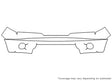 frontier Avery Dennison Clear Bra Bumper Precut PPF Diagram
