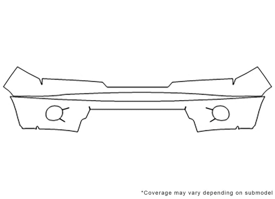 frontier Avery Dennison Clear Bra Bumper Precut PPF Diagram