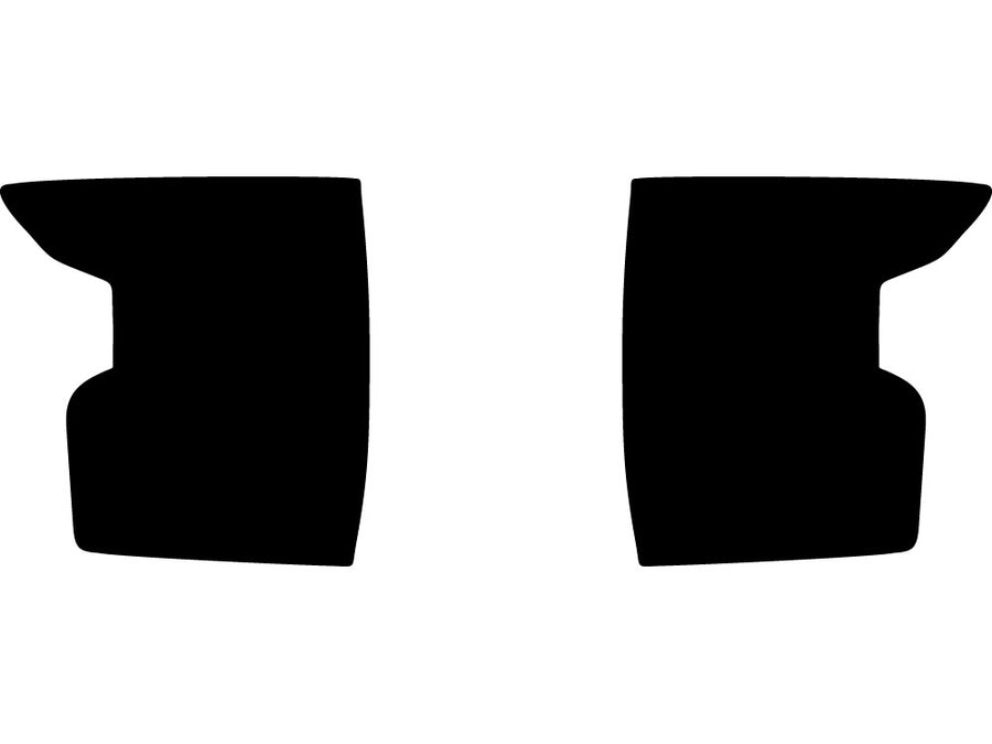 frontier Precut Tail Light Tint Diagram