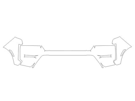 frontier 3M Clear Bra Bumper Precut PPF Diagram