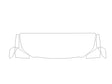 frontier 3M Clear Bra Hood Precut PPF Diagram