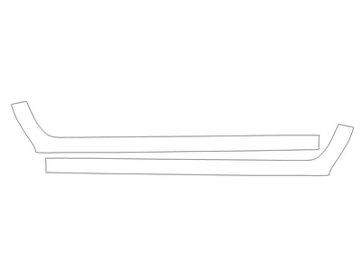 frontier 3M Clear Bra Door Cup Precut PPF Diagram