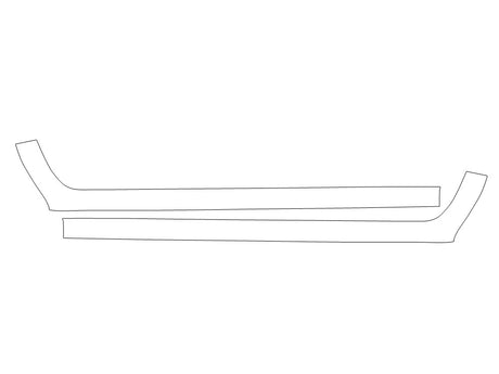 frontier 3M Clear Bra Door Cup Precut PPF Diagram
