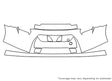 gt-r 3M Clear Bra Bumper Precut PPF Diagram