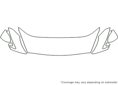 gt-r 3M Clear Bra Hood Precut PPF Diagram