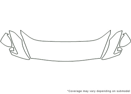 gt-r 3M Clear Bra Hood Precut PPF Diagram