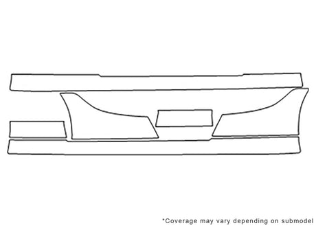 gt-r Avery Dennison Clear Bra Door Cup Precut PPF Diagram