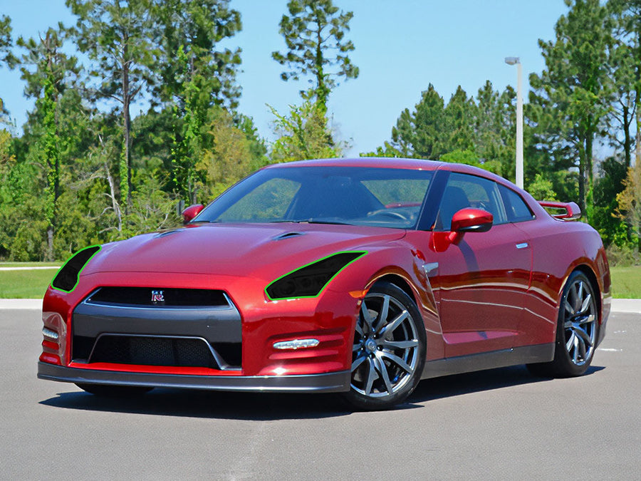 nissan gt-r 2009-2016 Headlight Tint Location