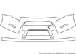 gt-r Avery Dennison Clear Bra Bumper Precut PPF Diagram