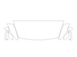 gt-r Avery Dennison Clear Bra Hood Precut PPF Diagram