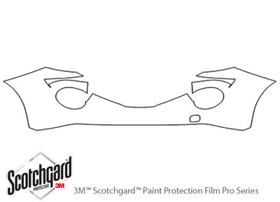 juke 3M Clear Bra Bumper Precut PPF Diagram