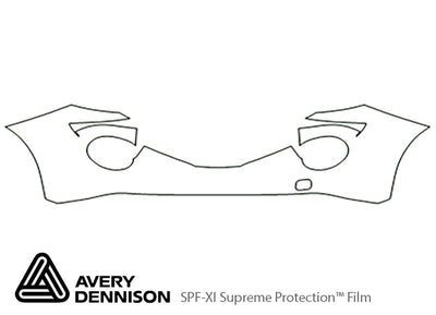 juke Avery Dennison Clear Bra Bumper Precut PPF Diagram
