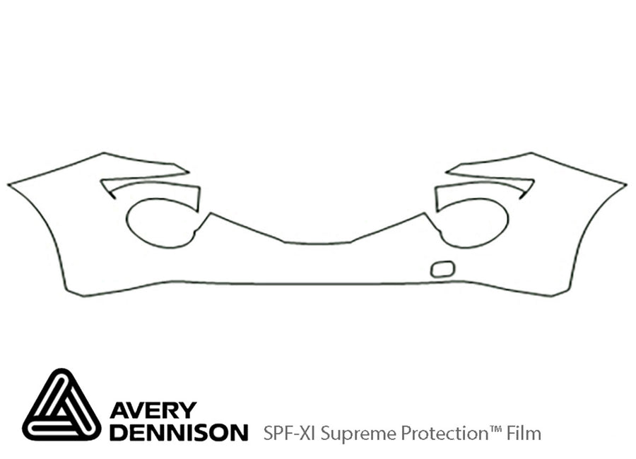juke Avery Dennison Clear Bra Bumper Precut PPF Diagram