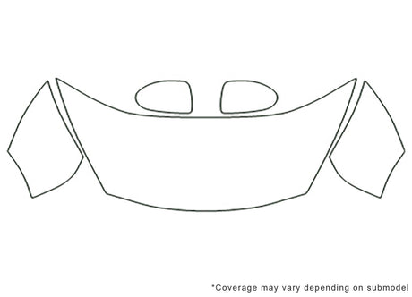 juke 3M Clear Bra Hood Precut PPF Diagram