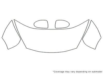 juke Avery Dennison Clear Bra Hood Precut PPF Diagram