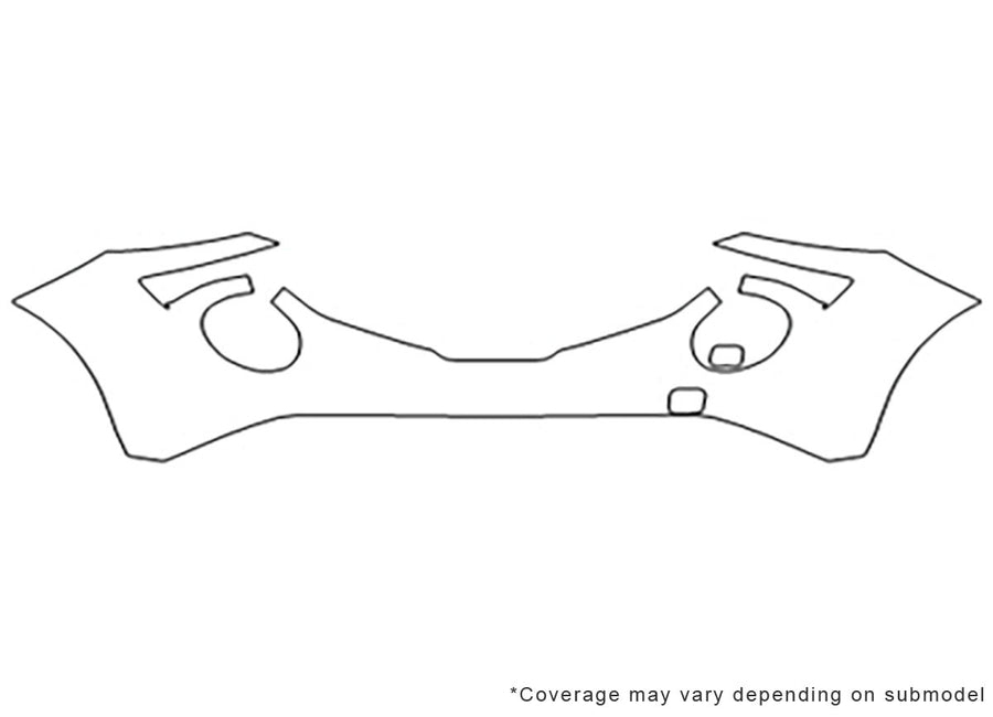 juke Avery Dennison Clear Bra Bumper Precut PPF Diagram
