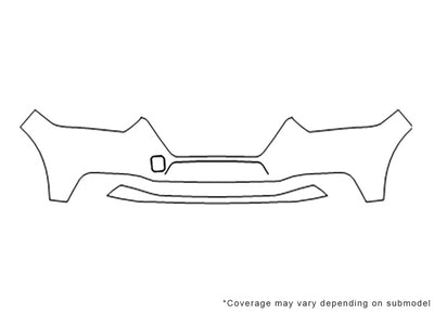 kicks 3M Clear Bra Bumper Precut PPF Diagram