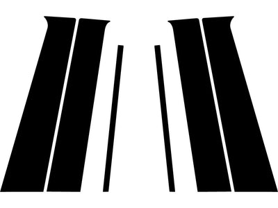 nissan kicks 2018-2024 Matte Black Pillar Trim Diagram