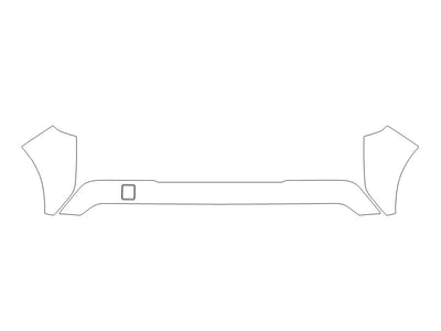 kicks 3M Clear Bra Bumper Precut PPF Diagram