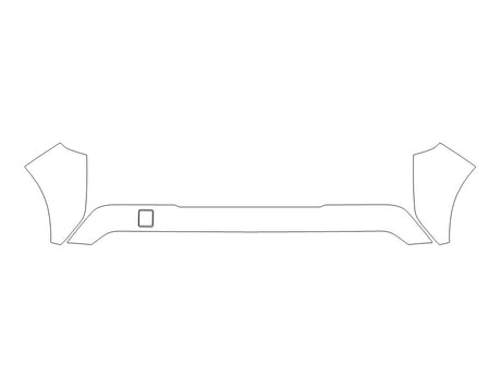 kicks 3M Clear Bra Bumper Precut PPF Diagram