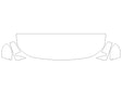 kicks Avery Dennison Clear Bra Hood Precut PPF Diagram