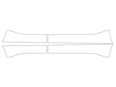 kicks 3M Clear Bra Door Cup Precut PPF Diagram