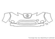 leaf Avery Dennison Clear Bra Bumper Precut PPF Diagram