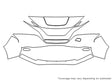 leaf 3M Clear Bra Bumper Precut PPF Diagram