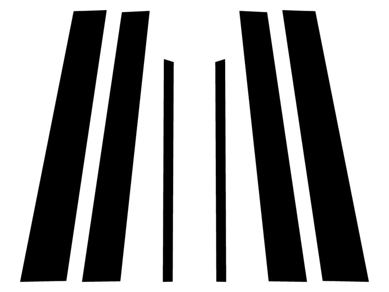 nissan maxima 1995-1999 Carbon Fiber Pillar Trim Diagram