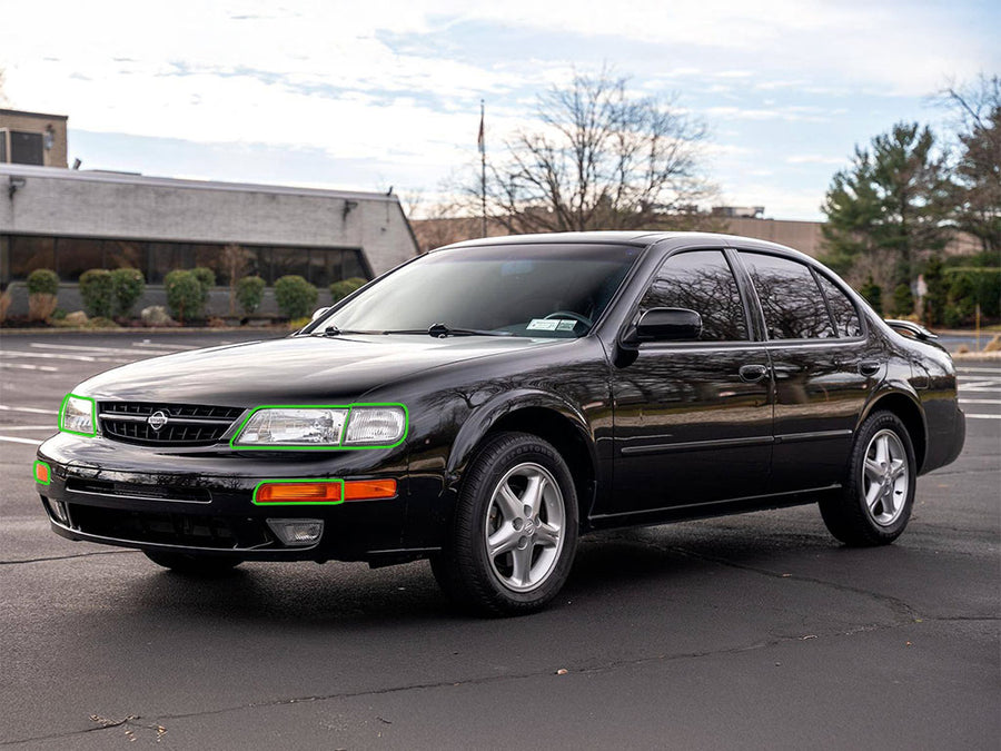 nissan maxima 1995-1999 Headlight Protection Installation Location