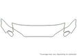maxima Avery Dennison Clear Bra Hood Precut PPF Diagram