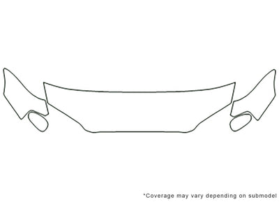 maxima Avery Dennison Clear Bra Hood Precut PPF Diagram