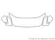 maxima 3M Clear Bra Hood Precut PPF Diagram