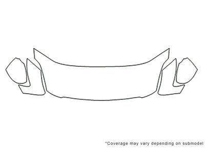 maxima 3M Clear Bra Hood Precut PPF Diagram