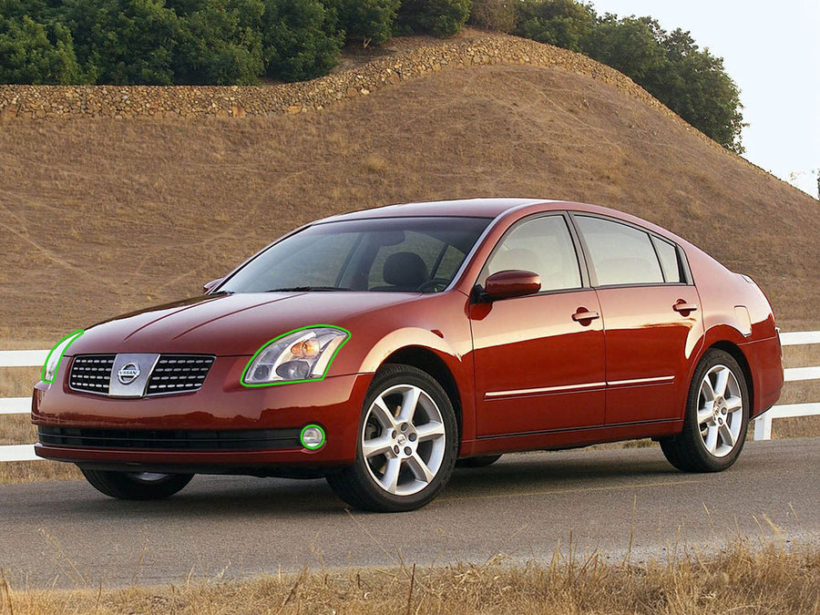 nissan maxima 2004-2006 Headlight Protection Installation Location