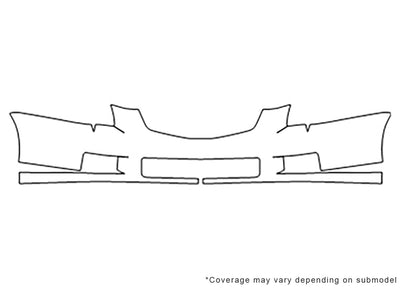 maxima Avery Dennison Clear Bra Bumper Precut PPF Diagram
