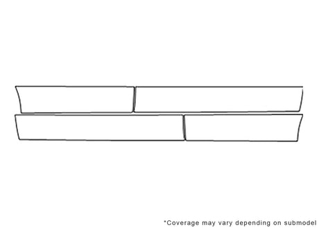 maxima 3M Clear Bra Door Cup Precut PPF Diagram
