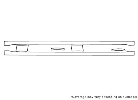maxima 3M Clear Bra Door Cup Precut PPF Diagram