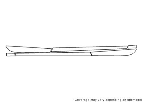 maxima 3M Clear Bra Door Cup Precut PPF Diagram