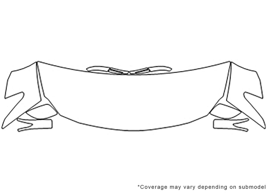 maxima 3M Clear Bra Hood Precut PPF Diagram
