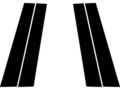 nissan maxima 2016-2023 Matte Black Pillar Trim Diagram