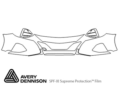 maxima Avery Dennison Clear Bra Bumper Precut PPF Diagram