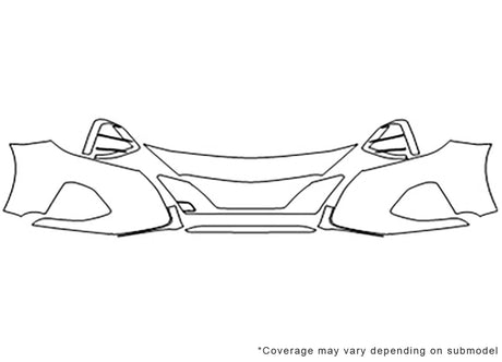 maxima Avery Dennison Clear Bra Bumper Precut PPF Diagram