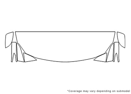maxima 3M Clear Bra Hood Precut PPF Diagram