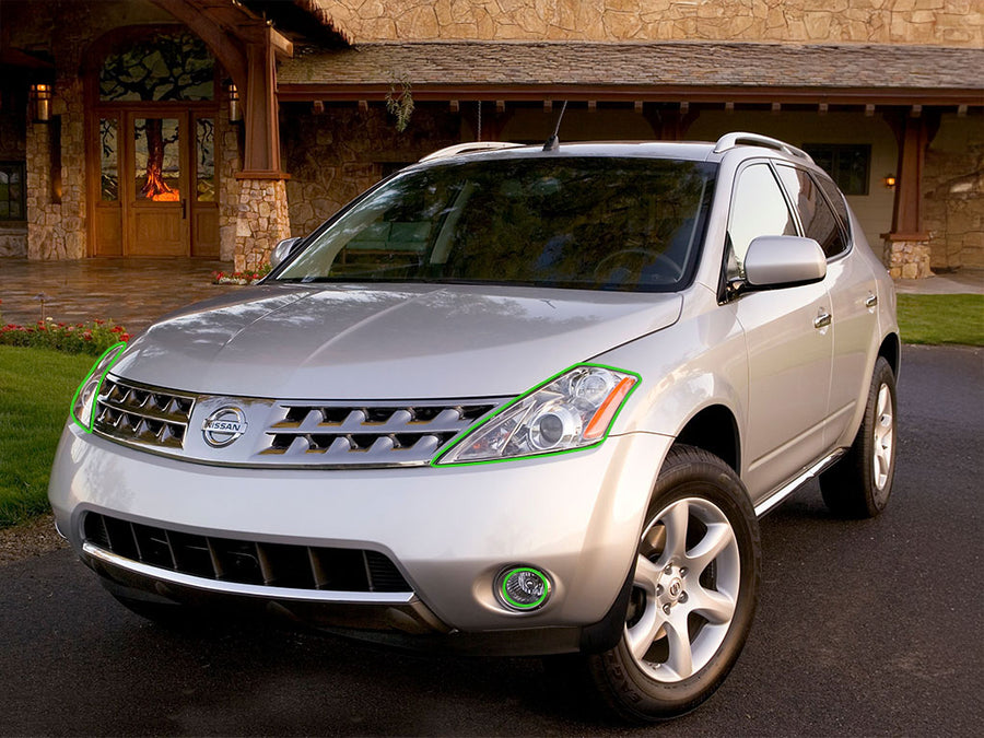 nissan murano 2003-2007 Headlight Protection Installation Location